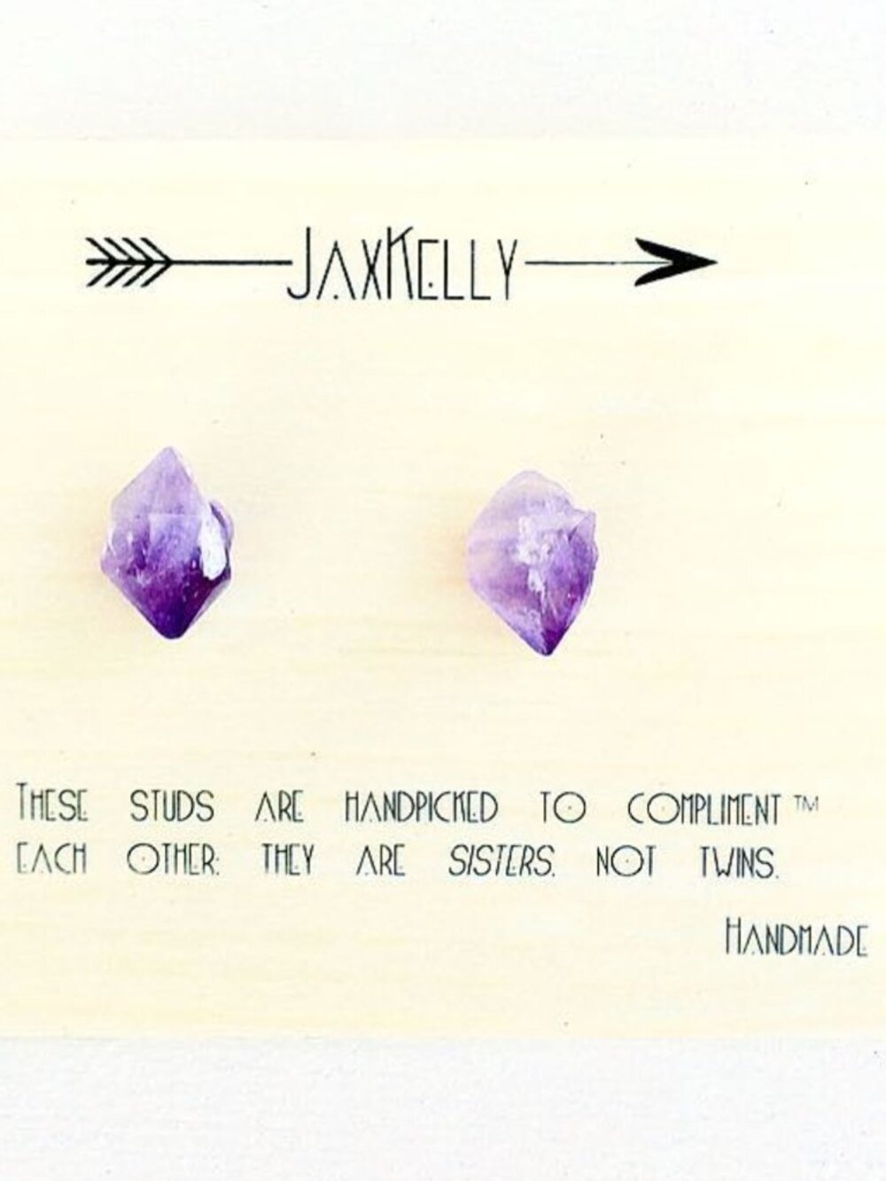 ISO JaxKelly Amethyst Studs Earrings